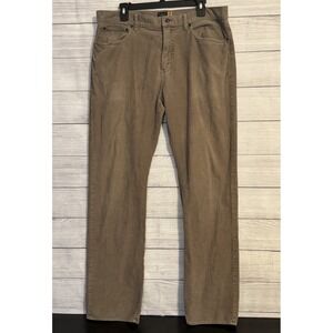 J.Crew Men's Slim Straight Corduroy Pants 36x34 Brown 100% Cotton